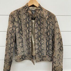 Genuine Leather Python Jacket - Vintage